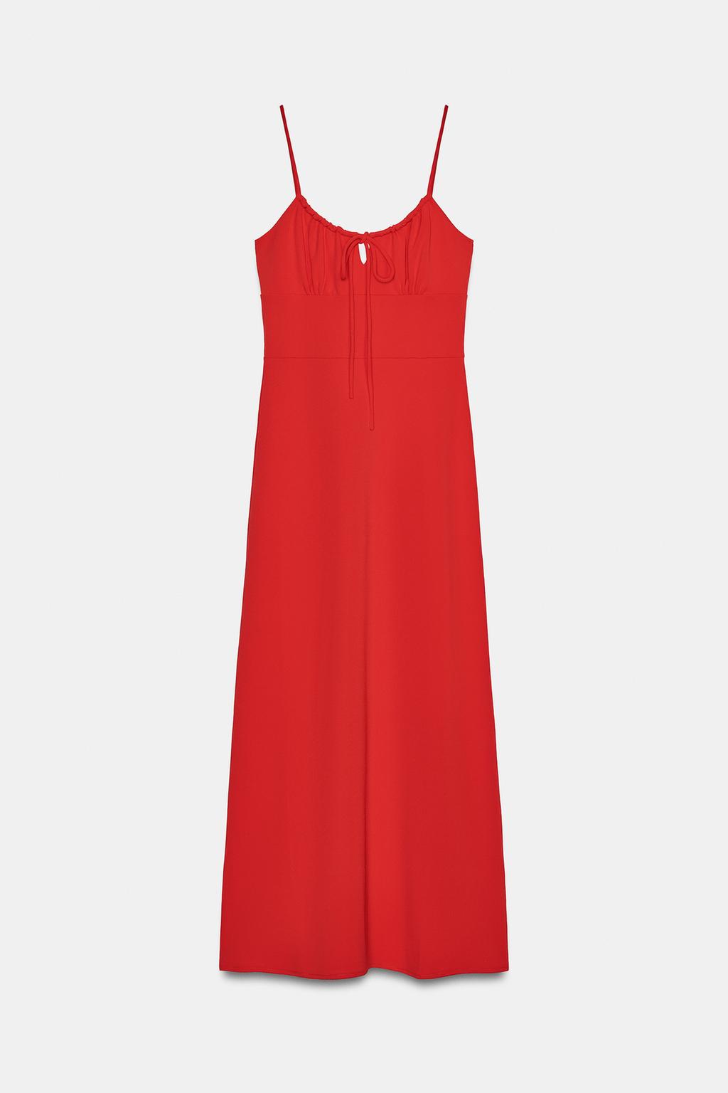 СВОБОДНОЕ ПЛАТЬЕ МИДИ НА БРЕТЕЛЯХ