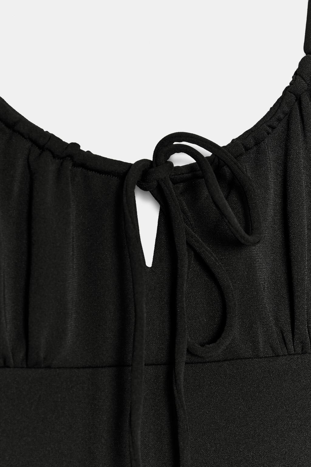 ПЛАТЬЕ МИДИ СВОБОДНОГО КРОЯ НА БРЕТЕЛЯХ