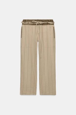 Брюки из комбинированного льна — Zw Collection- Заказать в России