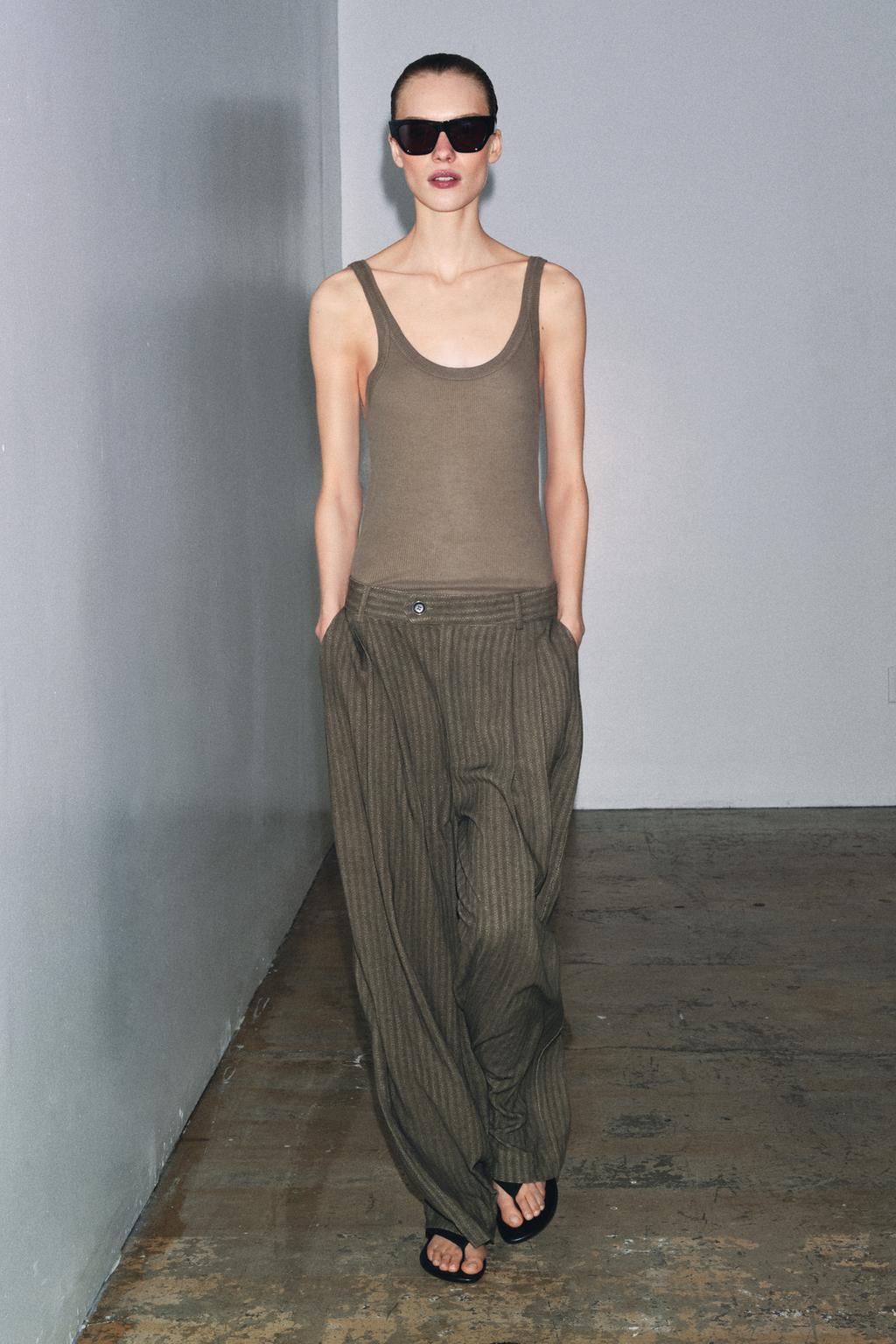 ЖАККАРДОВЫЕ БРЮКИ В ПОЛОСКУ — ZW COLLECTION