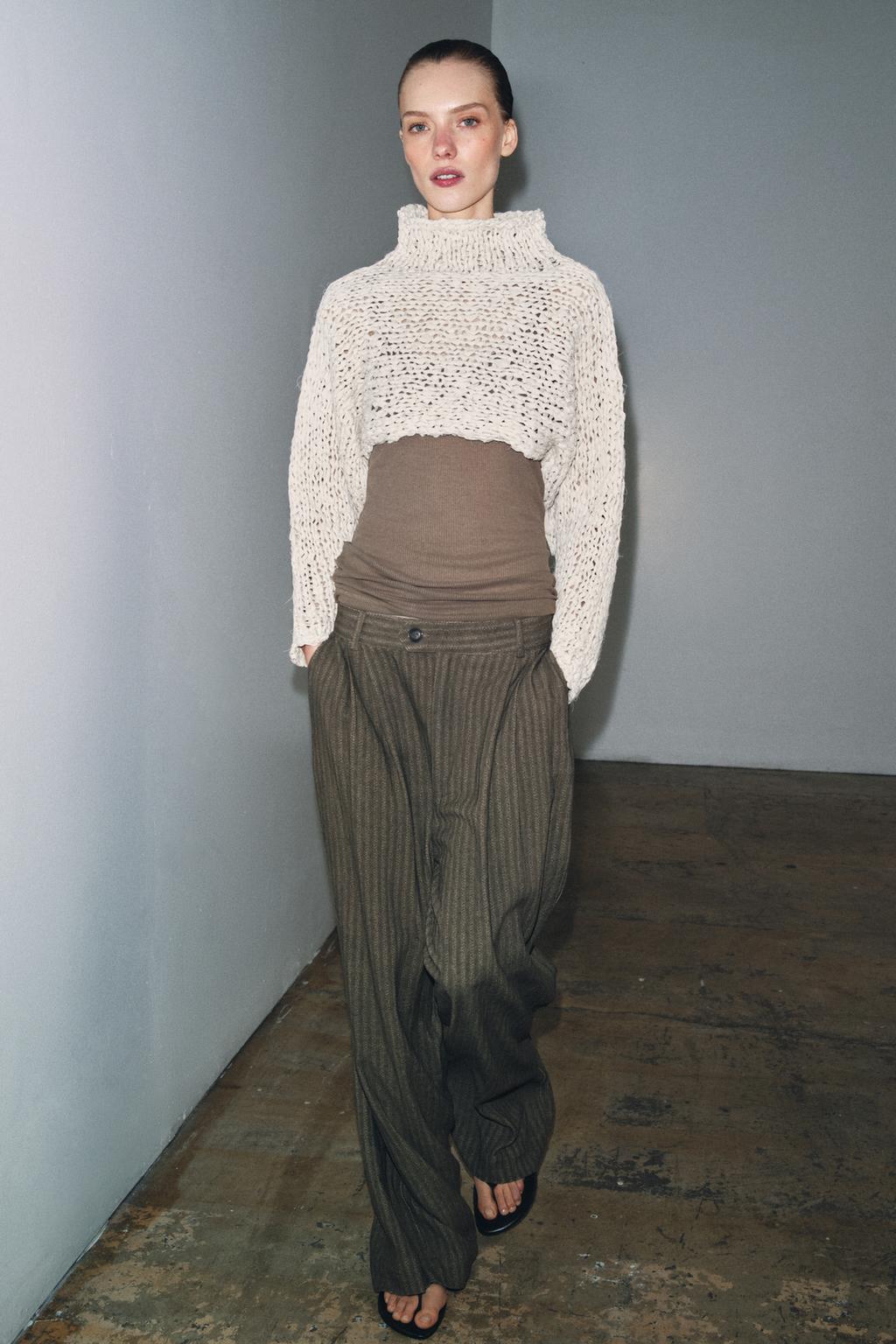 ЖАККАРДОВЫЕ БРЮКИ В ПОЛОСКУ — ZW COLLECTION