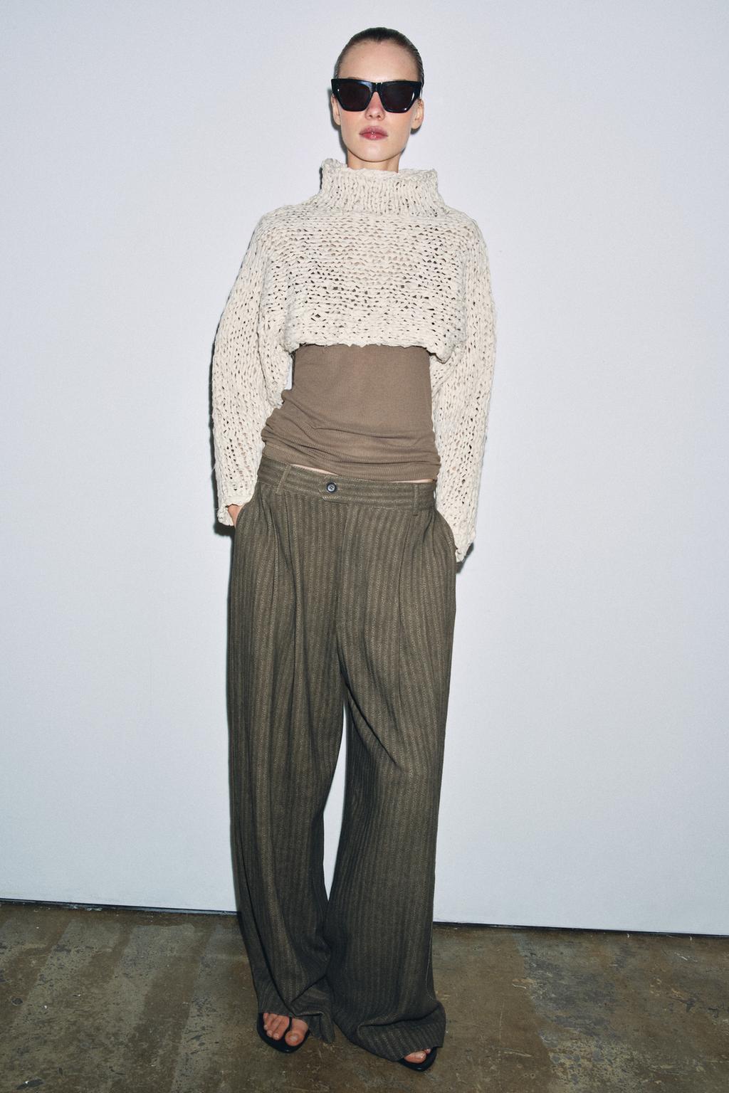 ЖАККАРДОВЫЕ БРЮКИ В ПОЛОСКУ — ZW COLLECTION