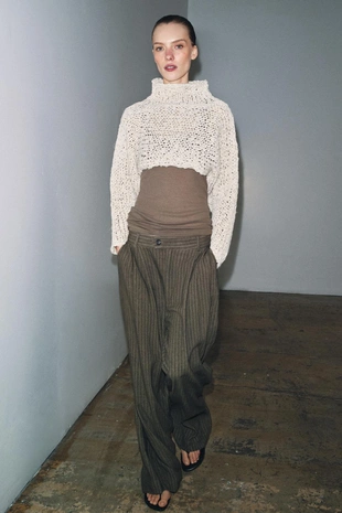 Жаккардовые брюки в полоску — Zw Collection- Заказать в России