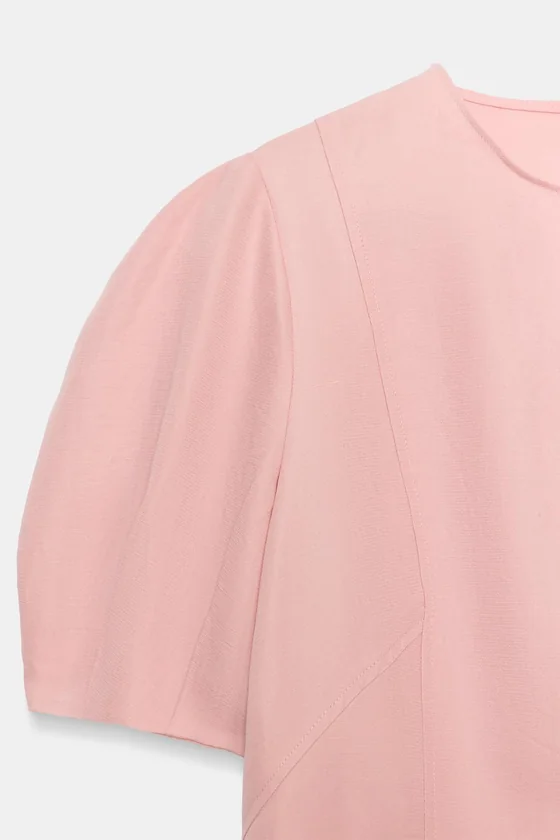 ПЛАТЬЕ МИДИ ИЗ ЛЬНА — коллекция Zara «ZW»