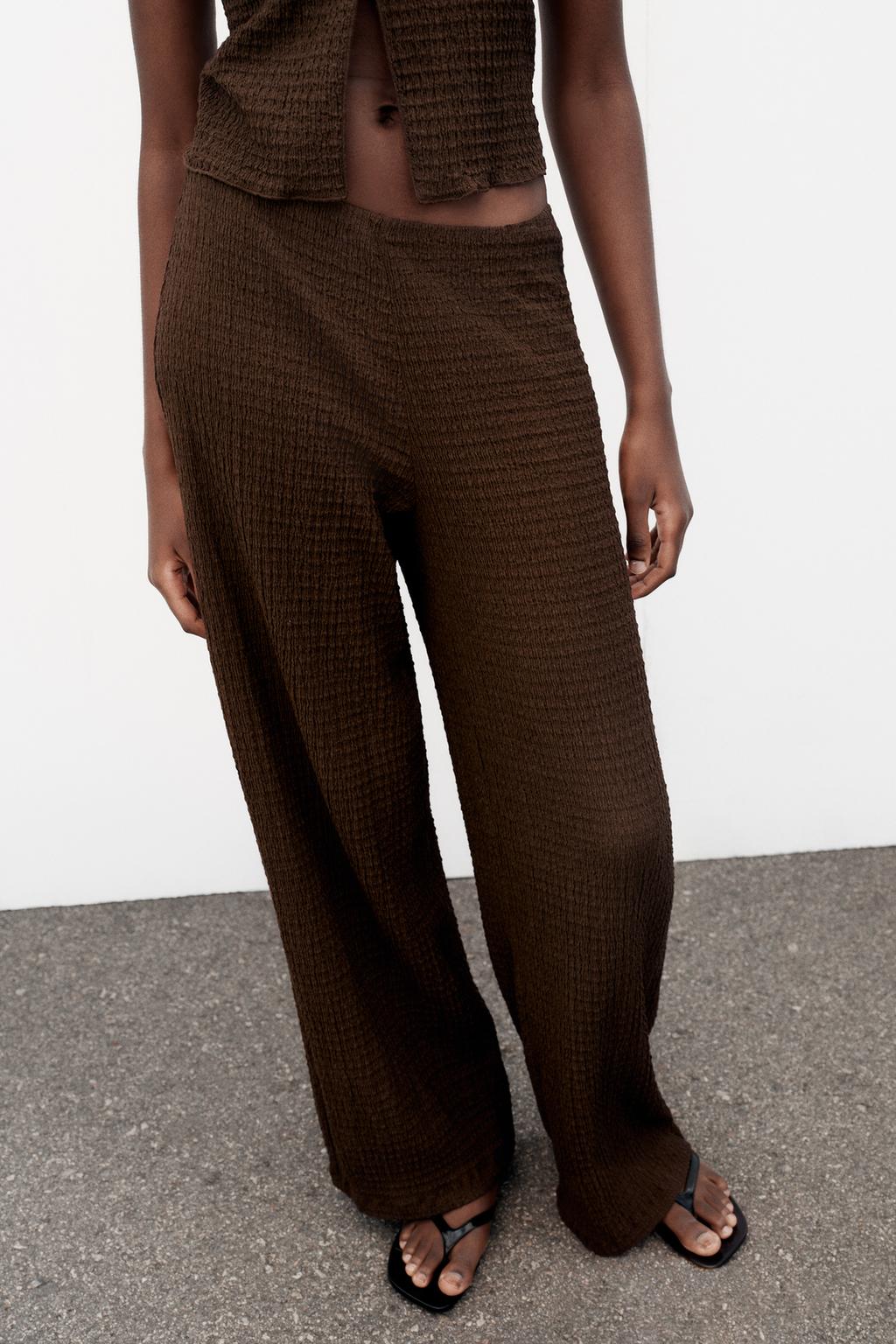 БРЮКИ ПРЯМОГО КРОЯ ФАКТУРНЫЕ