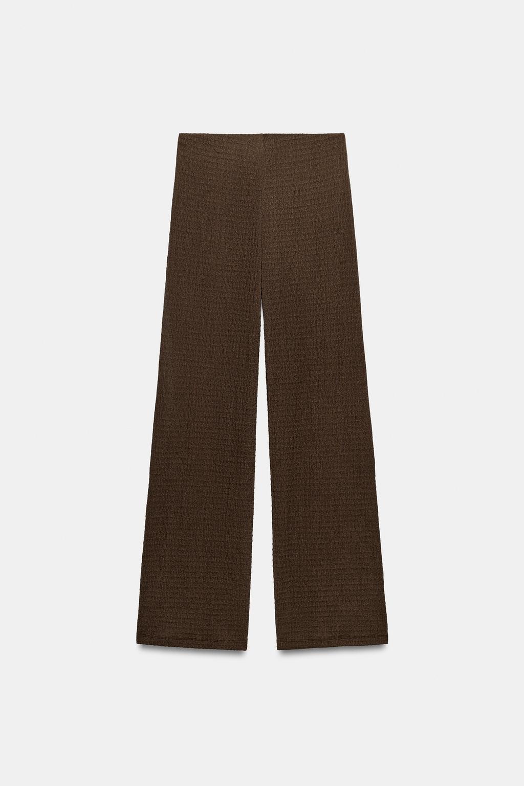 БРЮКИ ПРЯМОГО КРОЯ ФАКТУРНЫЕ