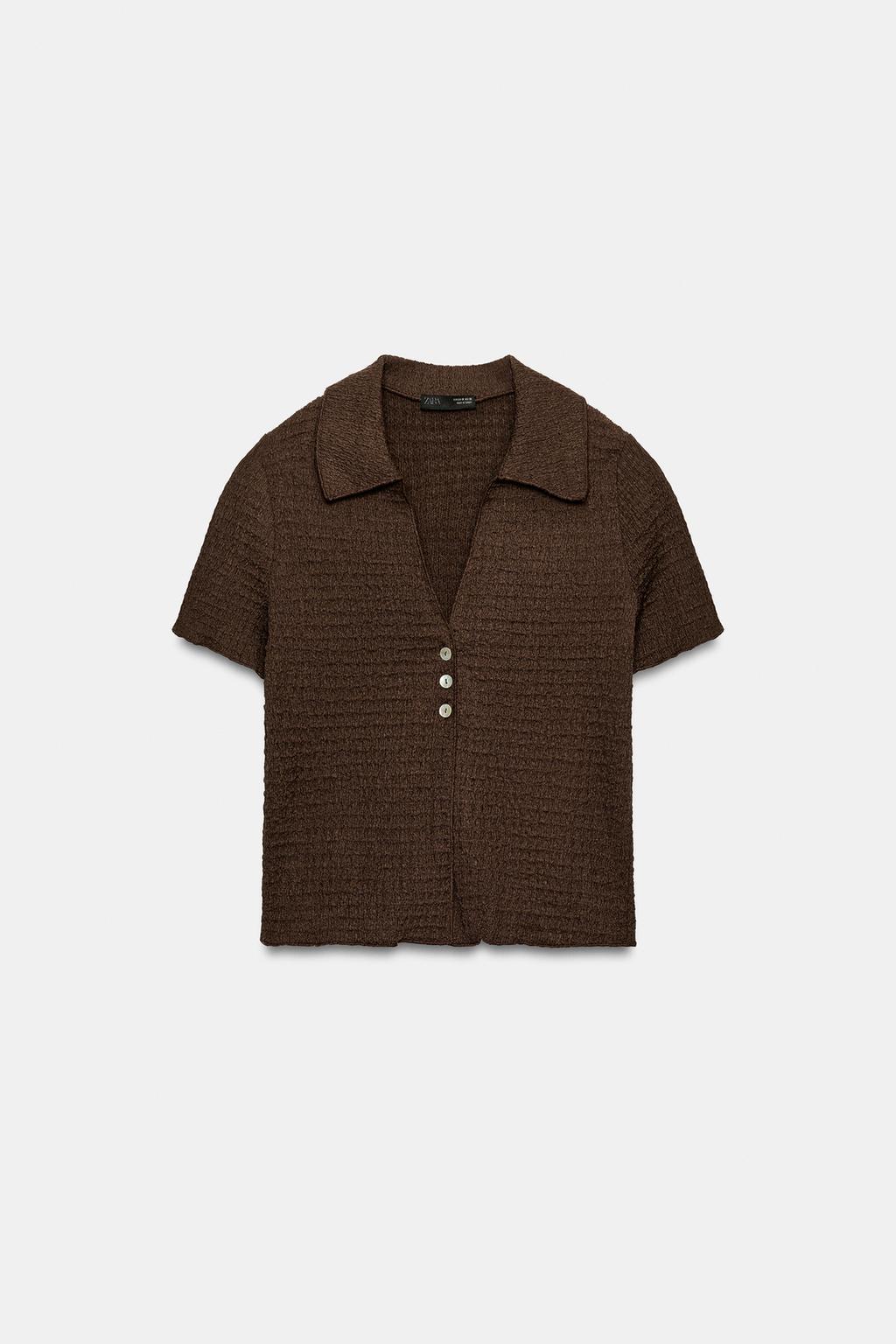 УКОРОЧЕННЫЙ ЖАКЕТ ИЗ РЕЛЬЕФНОЙ ТКАНИ