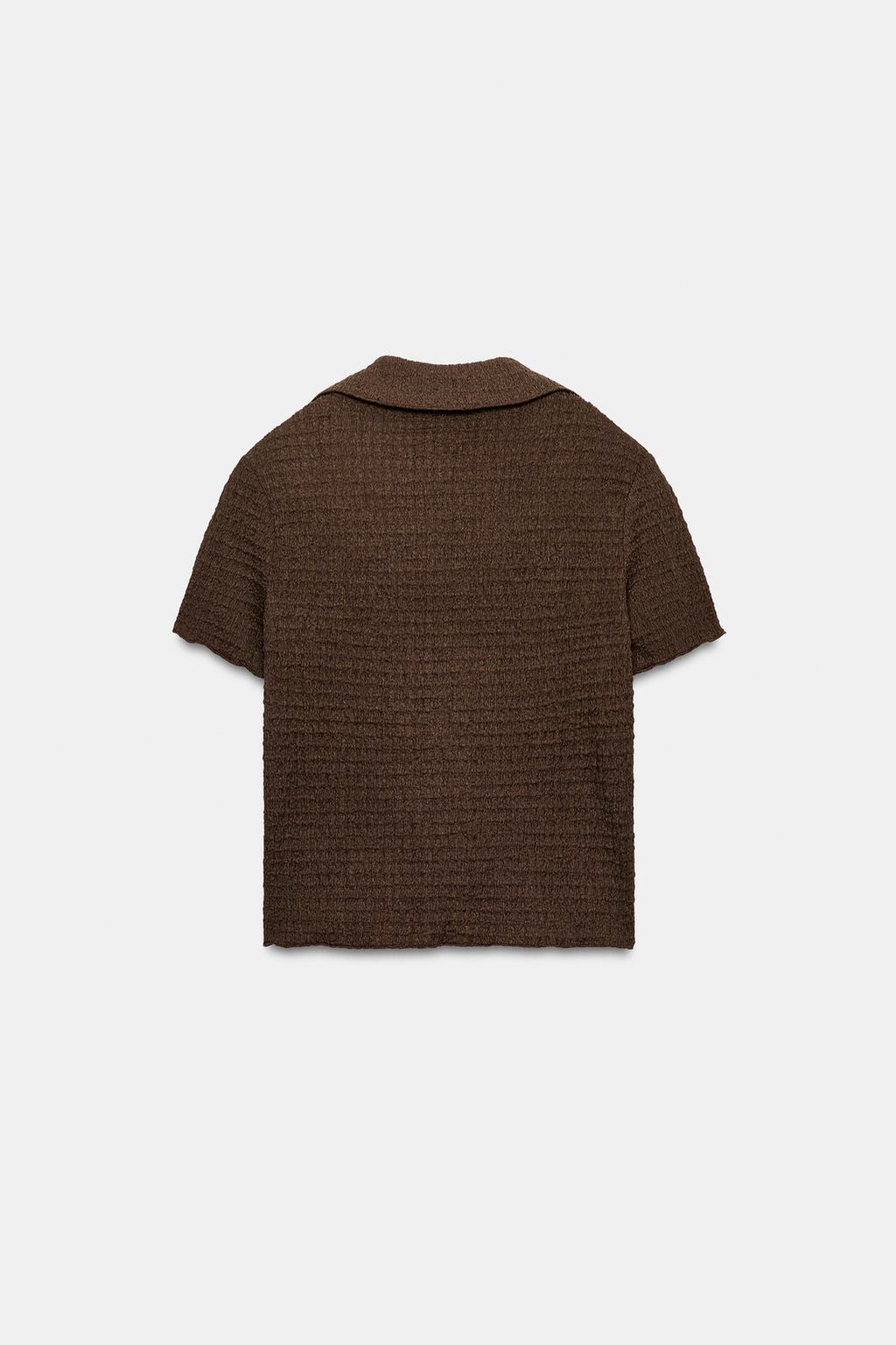 УКОРОЧЕННЫЙ ЖАКЕТ ИЗ РЕЛЬЕФНОЙ ТКАНИ