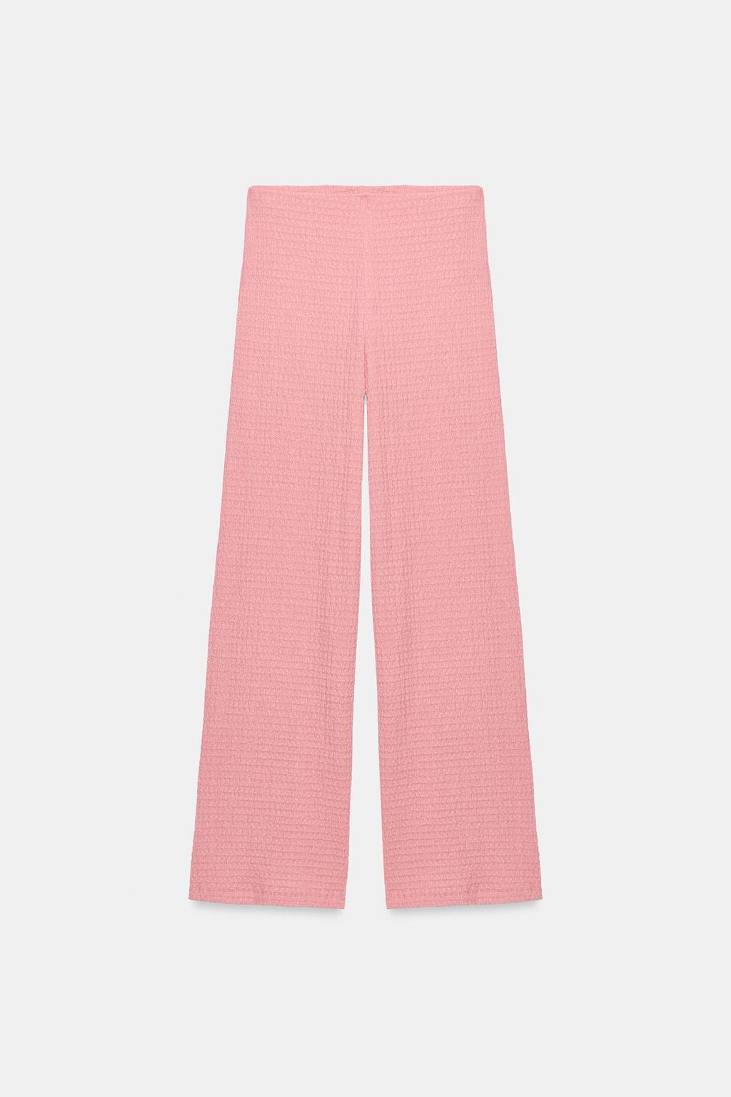 БРЮКИ ПРЯМОГО КРОЯ С ТЕКСТУРОЙ