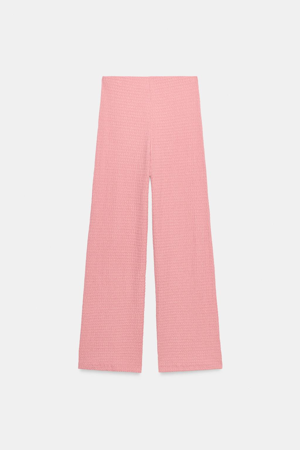 БРЮКИ ПРЯМОГО КРОЯ С ТЕКСТУРОЙ