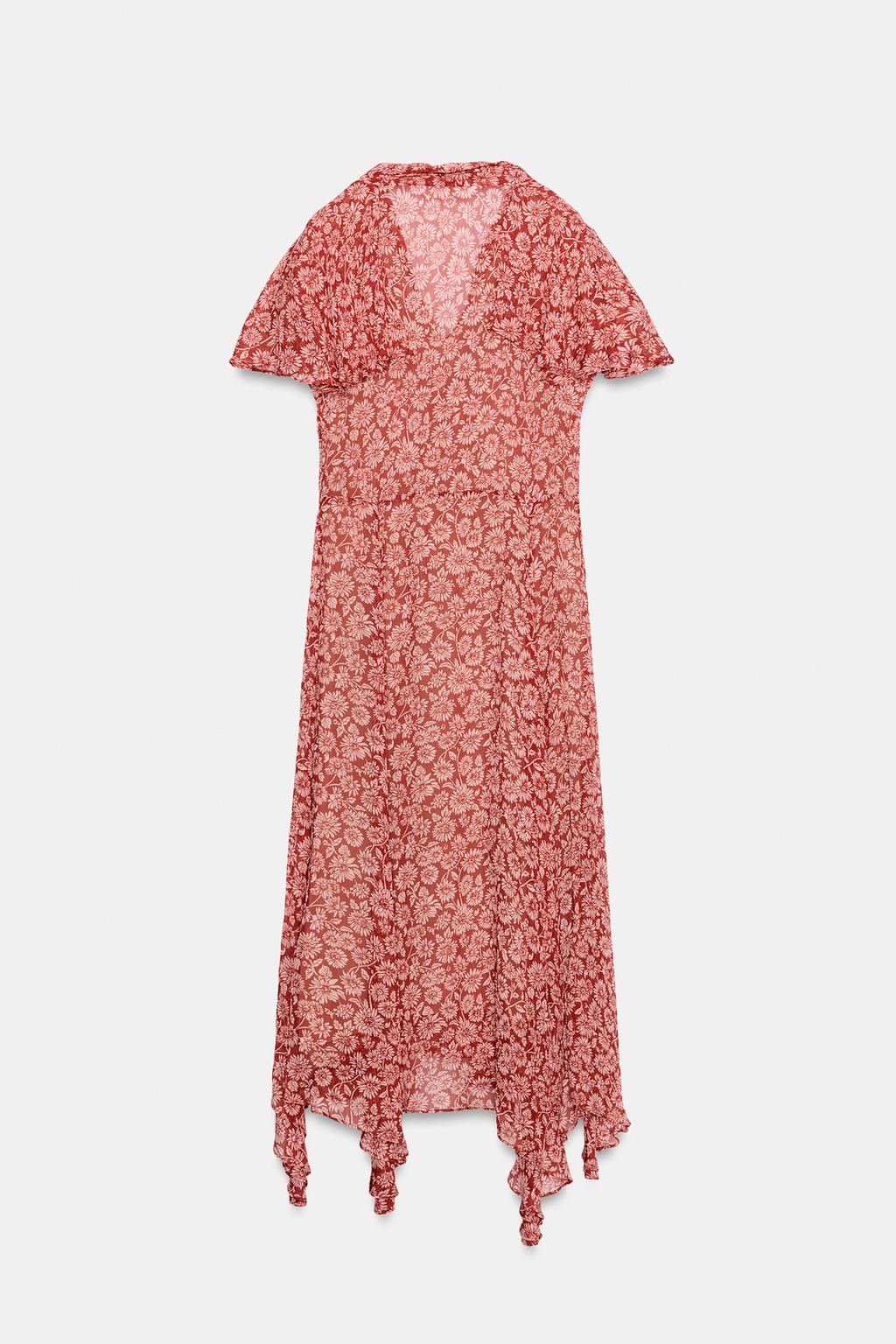 ПЛАТЬЕ МИДИ С ЦВЕТОЧНЫМ ПРИНТОМ — ZW COLLECTION