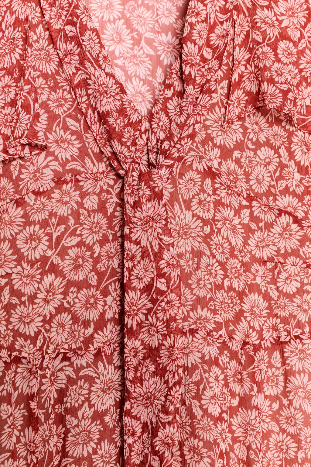 ПЛАТЬЕ МИДИ С ЦВЕТОЧНЫМ ПРИНТОМ — ZW COLLECTION