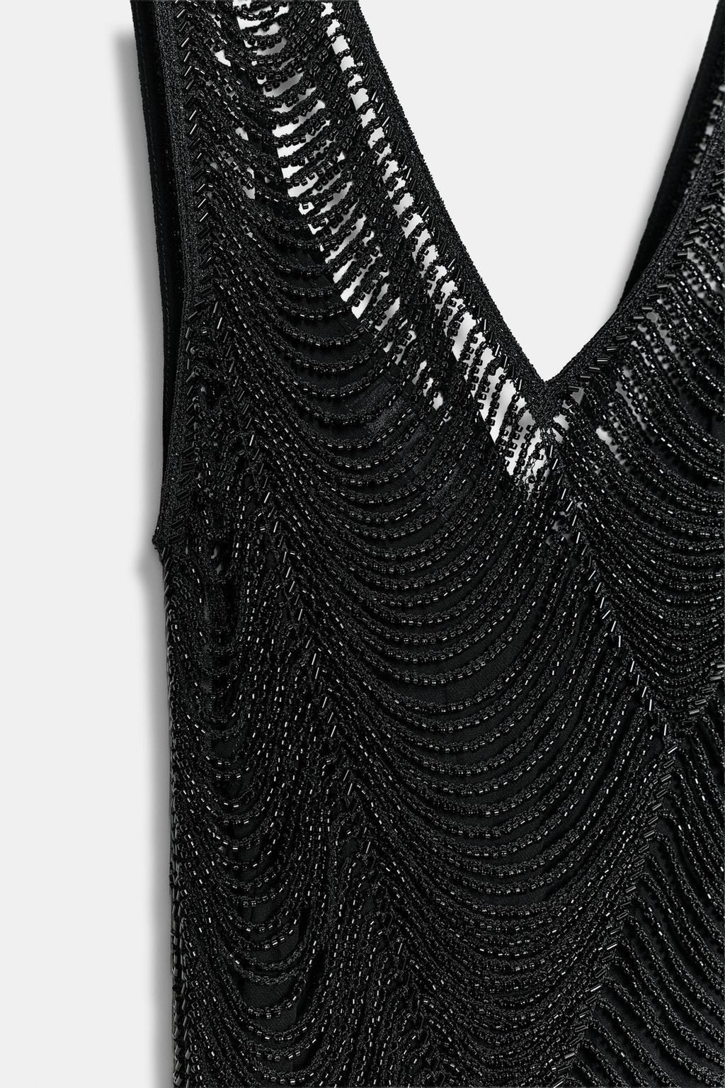 ПЛАТЬЕ МИДИ С БУСИНАМИ — ZW COLLECTION