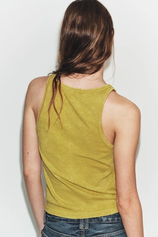 Футболка в стиле рустик на бретелях