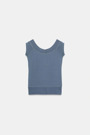 Топ с вырезом «лодочка»- Заказать в России