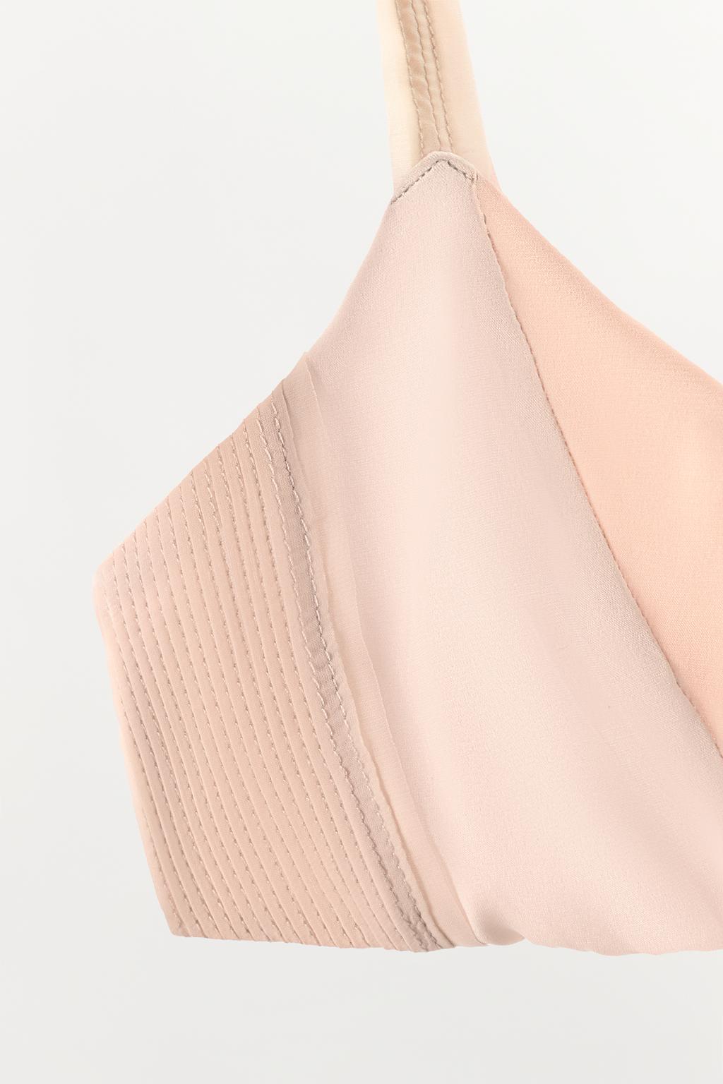 КОМБИНИРОВАННЫЙ БЮСТГАЛЬТЕР ИЗ ШЕЛКОВОЙ СМЕСИ