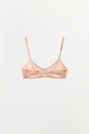 Комбинированный бюстгальтер из шелковой смеси- Заказать в России