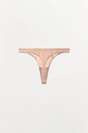 Трусы-танга из смесового шелка- Заказать в России