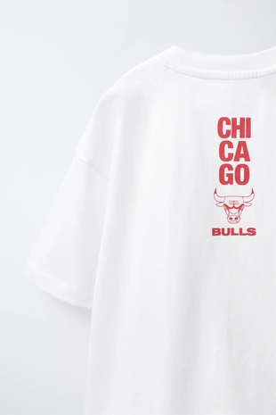 Футболка с принтом Nba - Chicago Bulls- Заказать в России