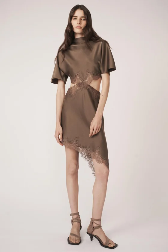 БОСОНОЖКИ НА КАБЛУКЕ ИЗ КОЖИ - THE ITEM ZARA WOMAN