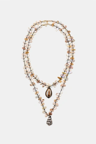 Набор из двух ожерелий с раковинами- Заказать в России