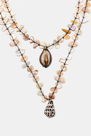 Набор из двух ожерелий с раковинами- Заказать в России