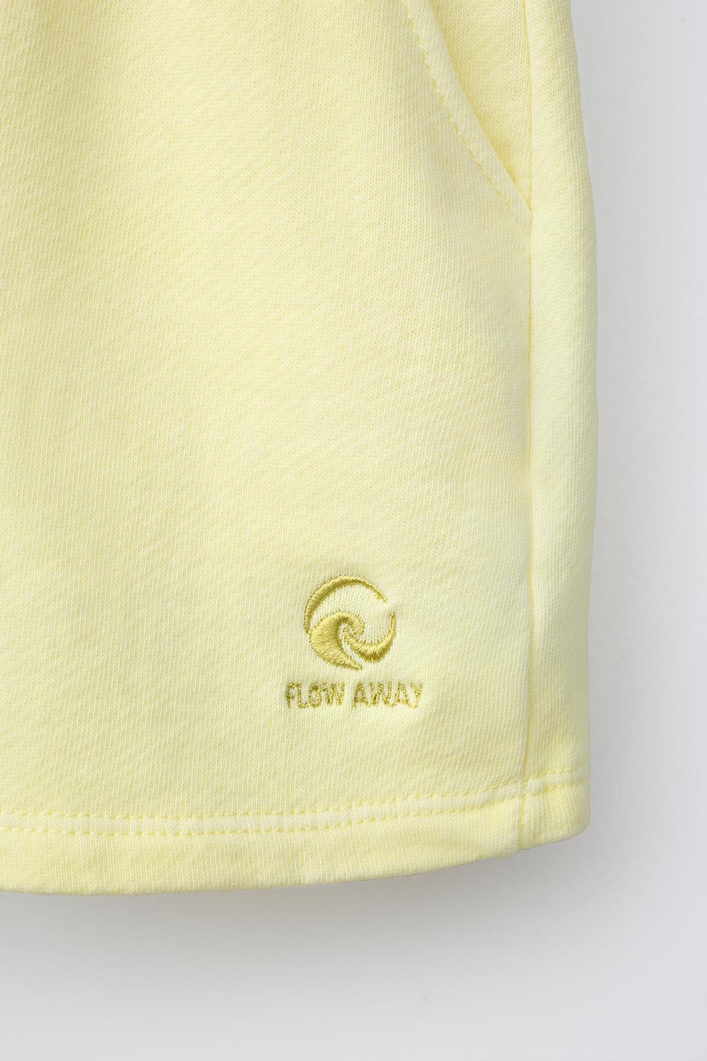 ШОРТЫ ИЗ МЯГКОЙ ТКАНИ С ОКРАШИВАНИЕМ И ВЫШИВКОЙ