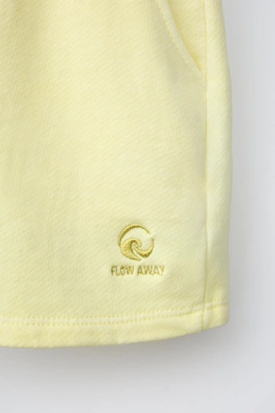 Шорты из мягкой ткани с окрашиванием и вышивкой- Заказать в России