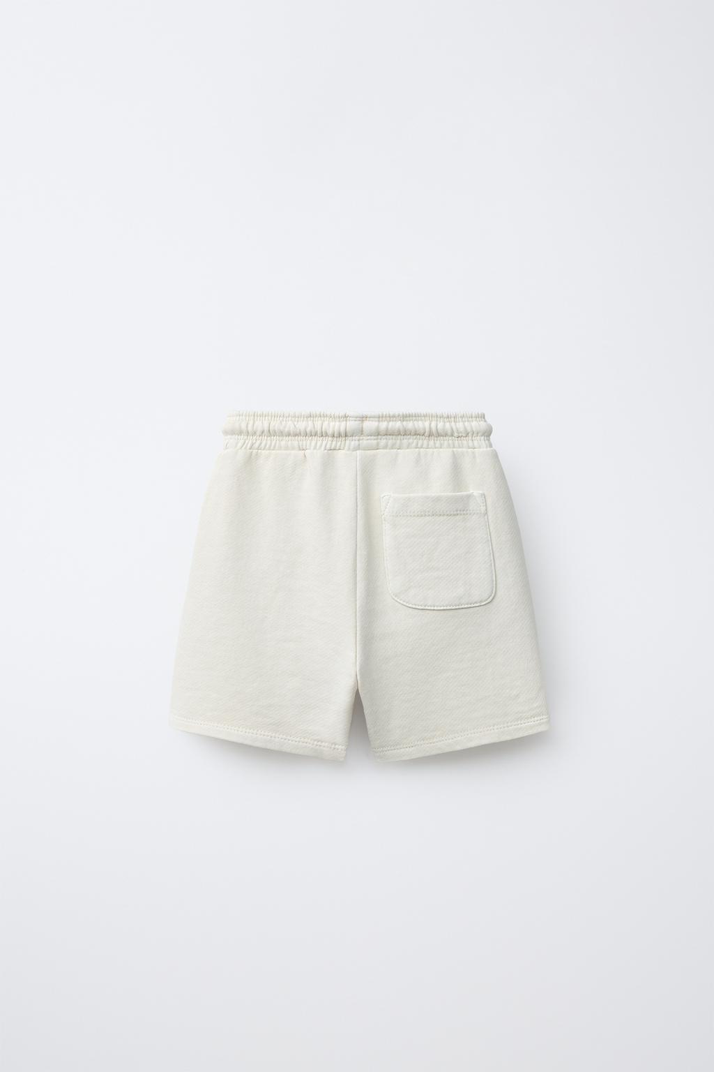 ШОРТЫ ИЗ МЯГКОЙ ТКАНИ С ОКРАШИВАНИЕМ И ВЫШИВКОЙ