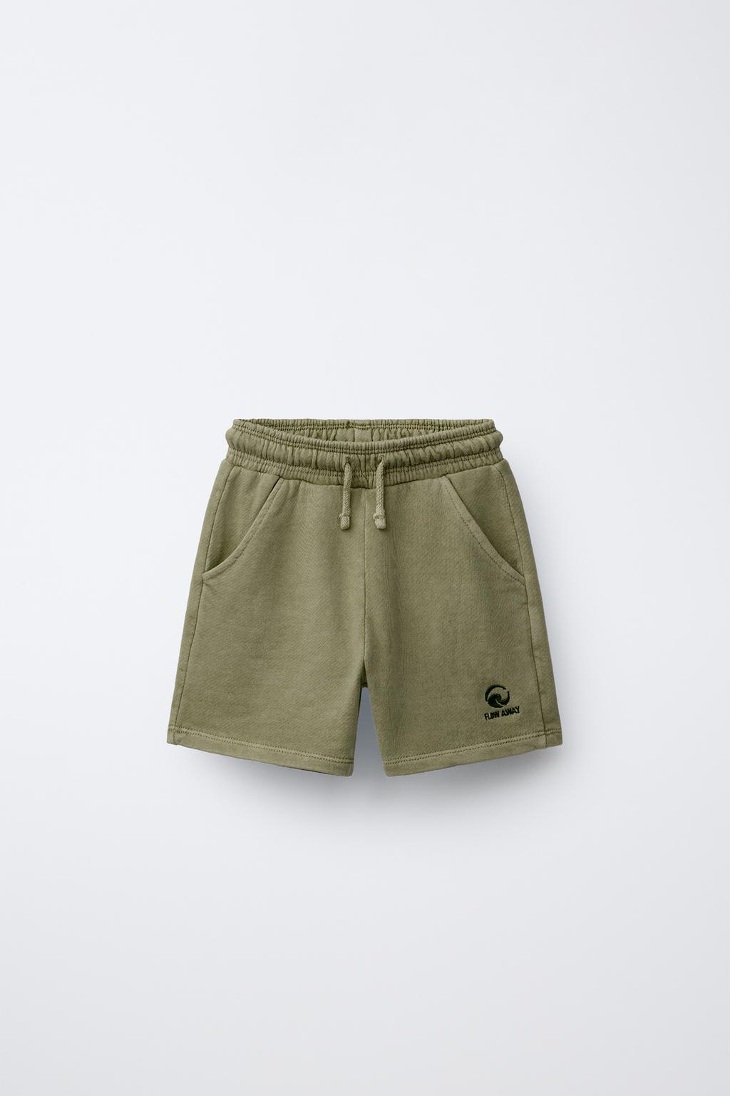 ШОРТЫ ИЗ МЯГКОЙ ТКАНИ С ОКРАШИВАНИЕМ И ВЫШИВКОЙ