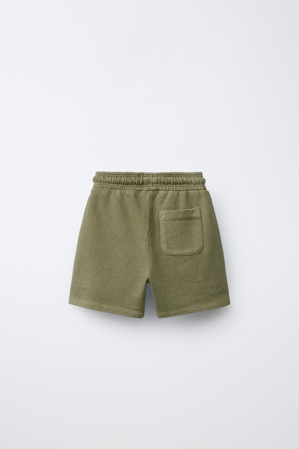 ШОРТЫ ИЗ МЯГКОЙ ТКАНИ С ОКРАШИВАНИЕМ И ВЫШИВКОЙ