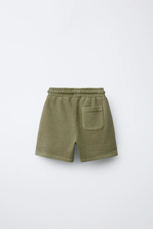 Шорты из мягкой ткани с окрашиванием и вышивкой