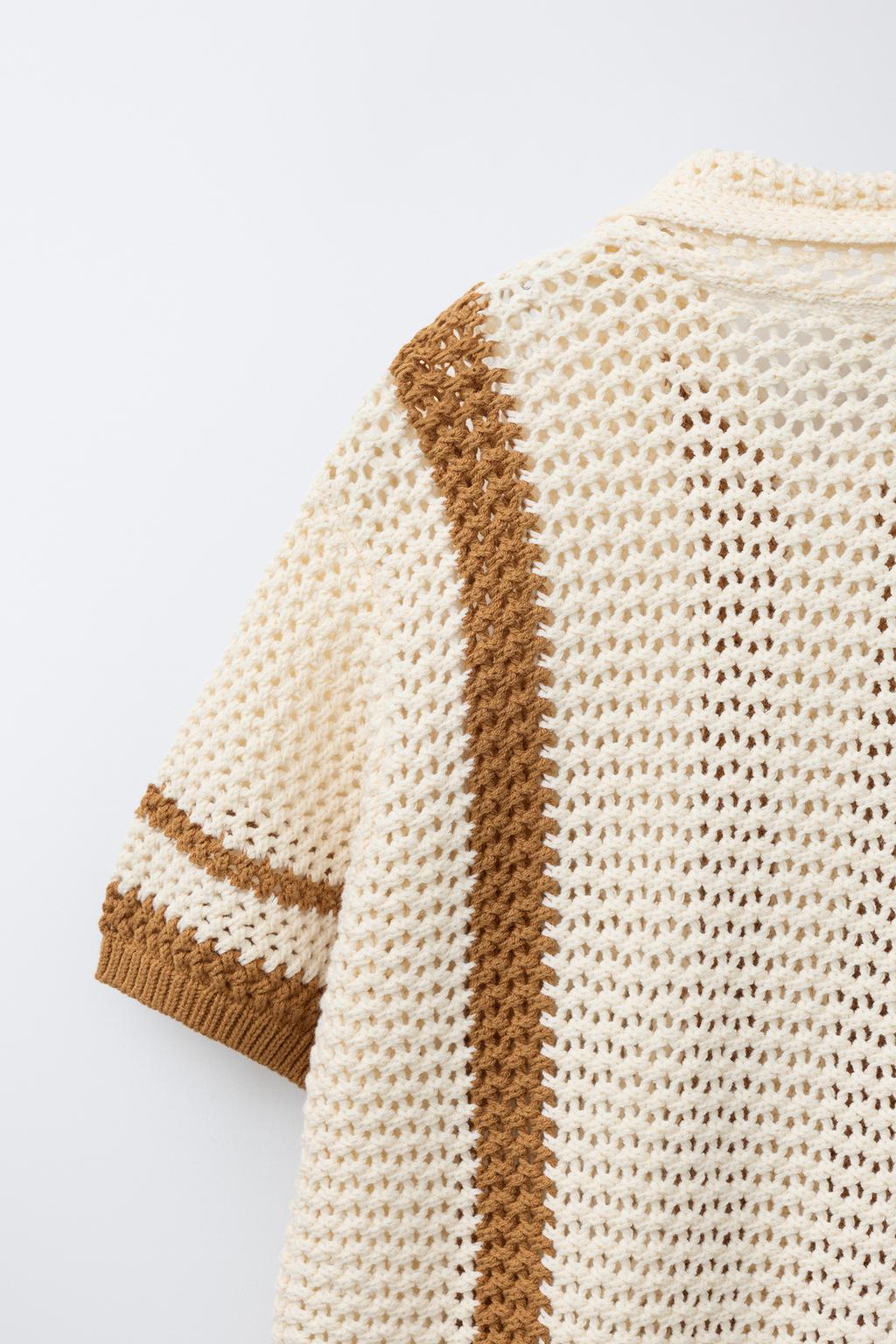 РУБАШКА ИЗ КРУЖЕВА КРОШЕ