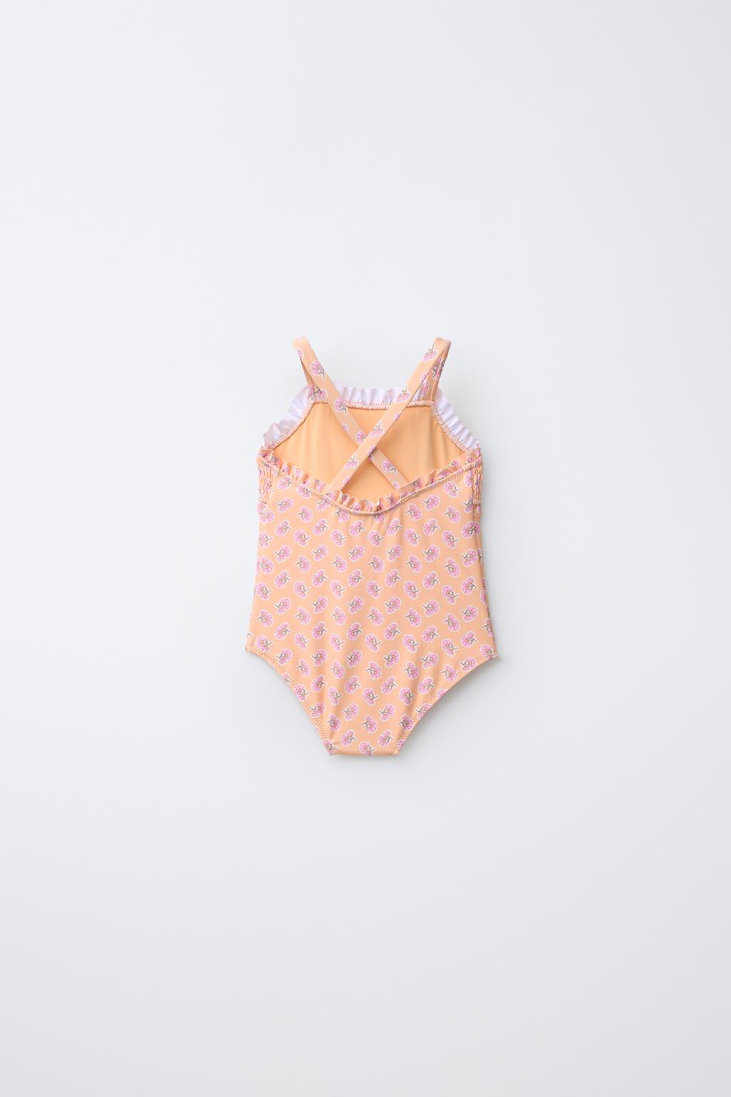 1-6 ЛЕТ/КУПАЛЬНИК С ЦВЕТОЧНЫМ ПРИНТОМ