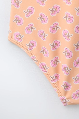 1-6 лет/купальник с цветочным принтом- Заказать в России