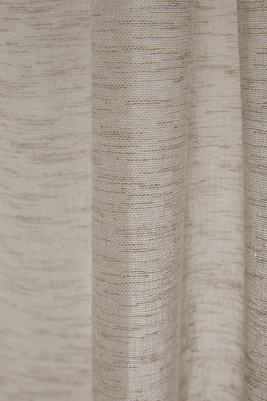 Шторы из льна с низкой плотностью (набор из 2 штук)