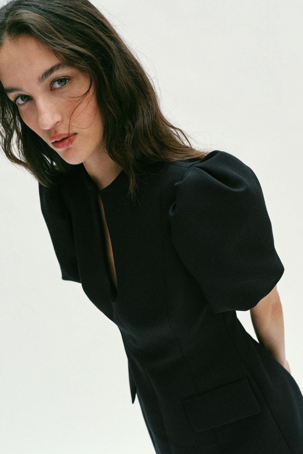 ПЛАТЬЕ С КОРОТКИМИ РУКАВАМИ «ФОНАРИК»