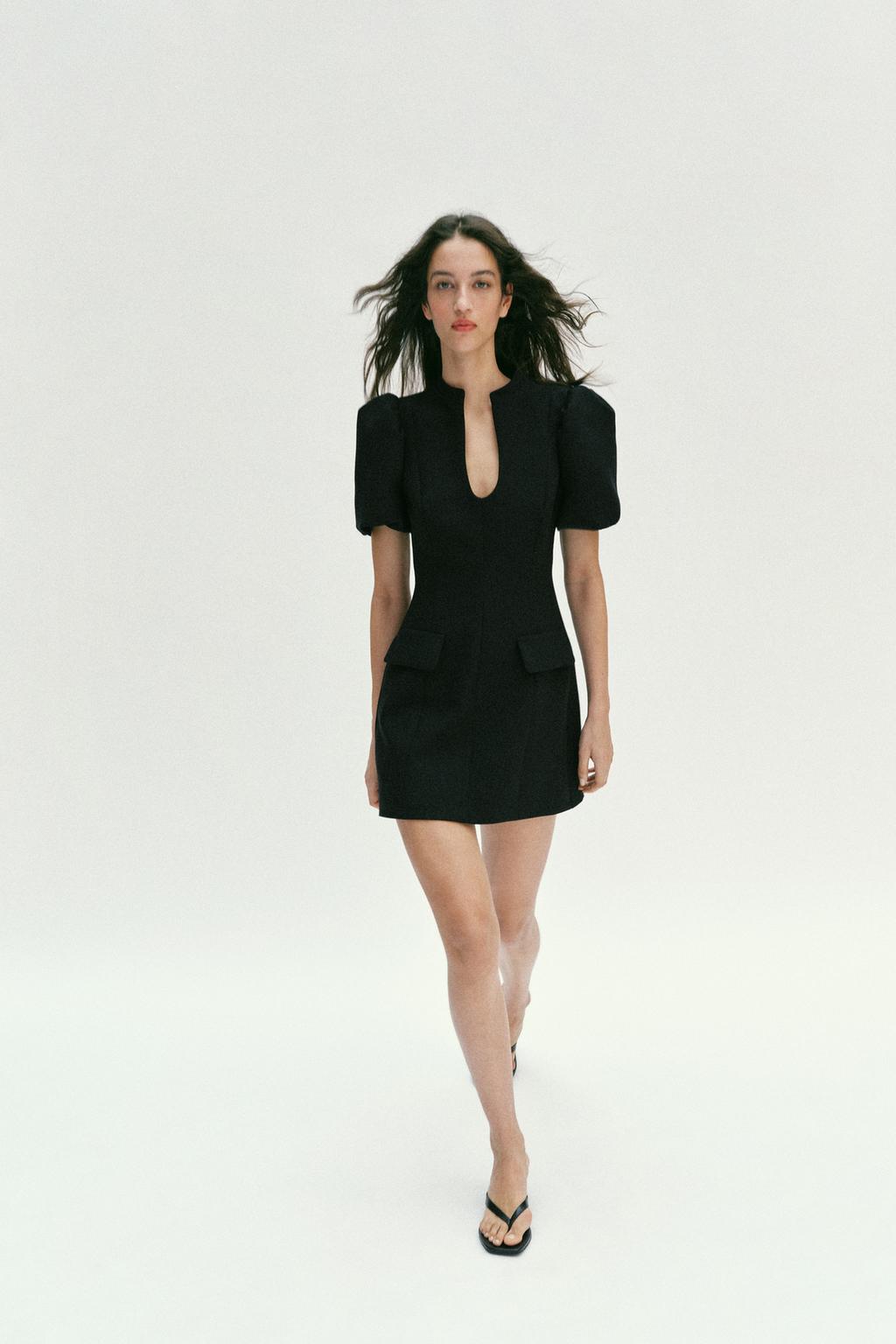 ПЛАТЬЕ С КОРОТКИМИ РУКАВАМИ «ФОНАРИК»