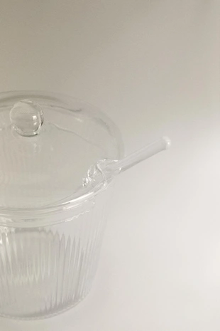 Стеклянная сахарница из боросиликатного стекла- Заказать в России