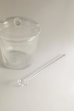 Стеклянная сахарница из боросиликатного стекла- Заказать в России