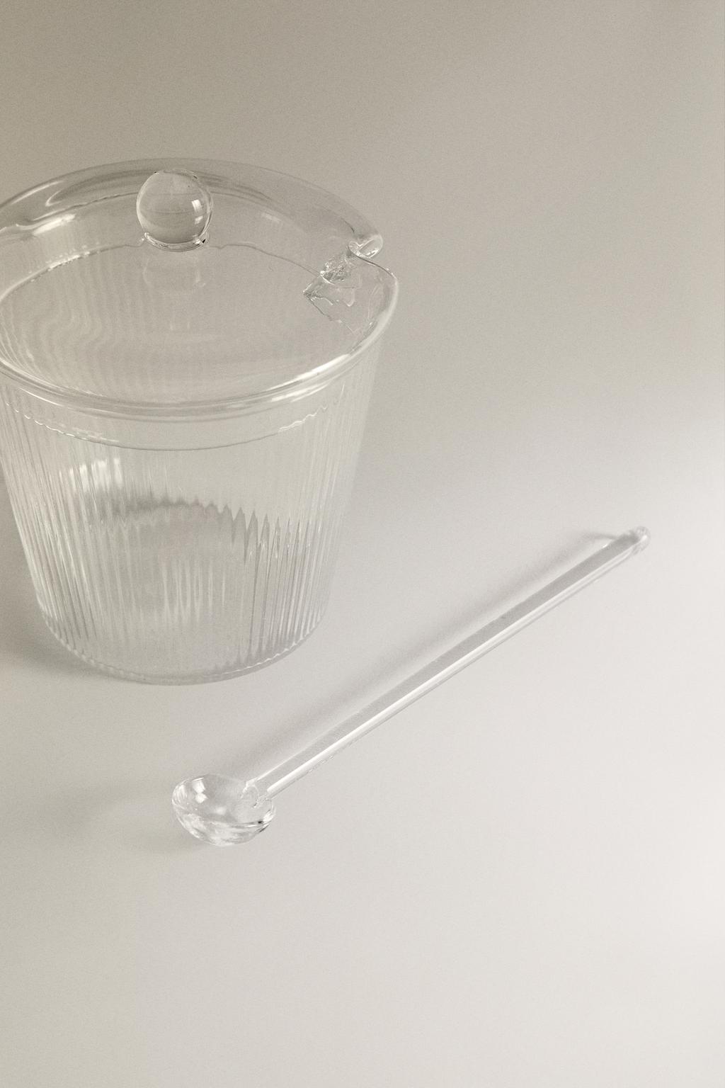 Стеклянная сахарница из боросиликатного стекла