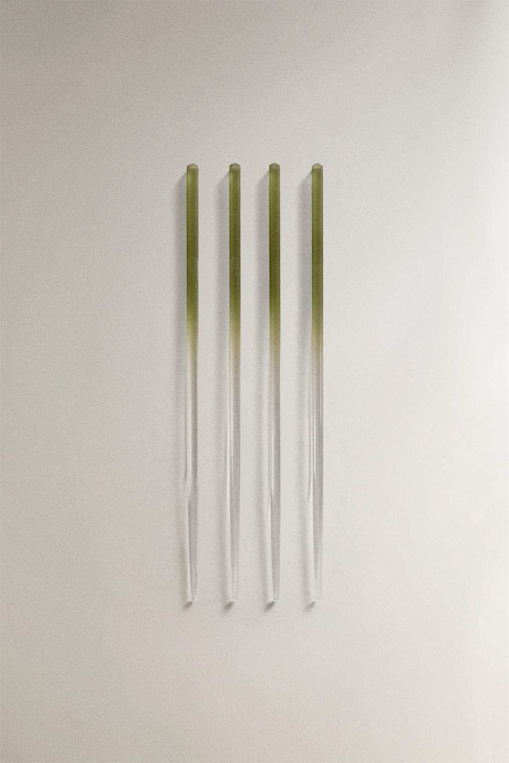 Набор стеклянных палочек с эффектом градиента