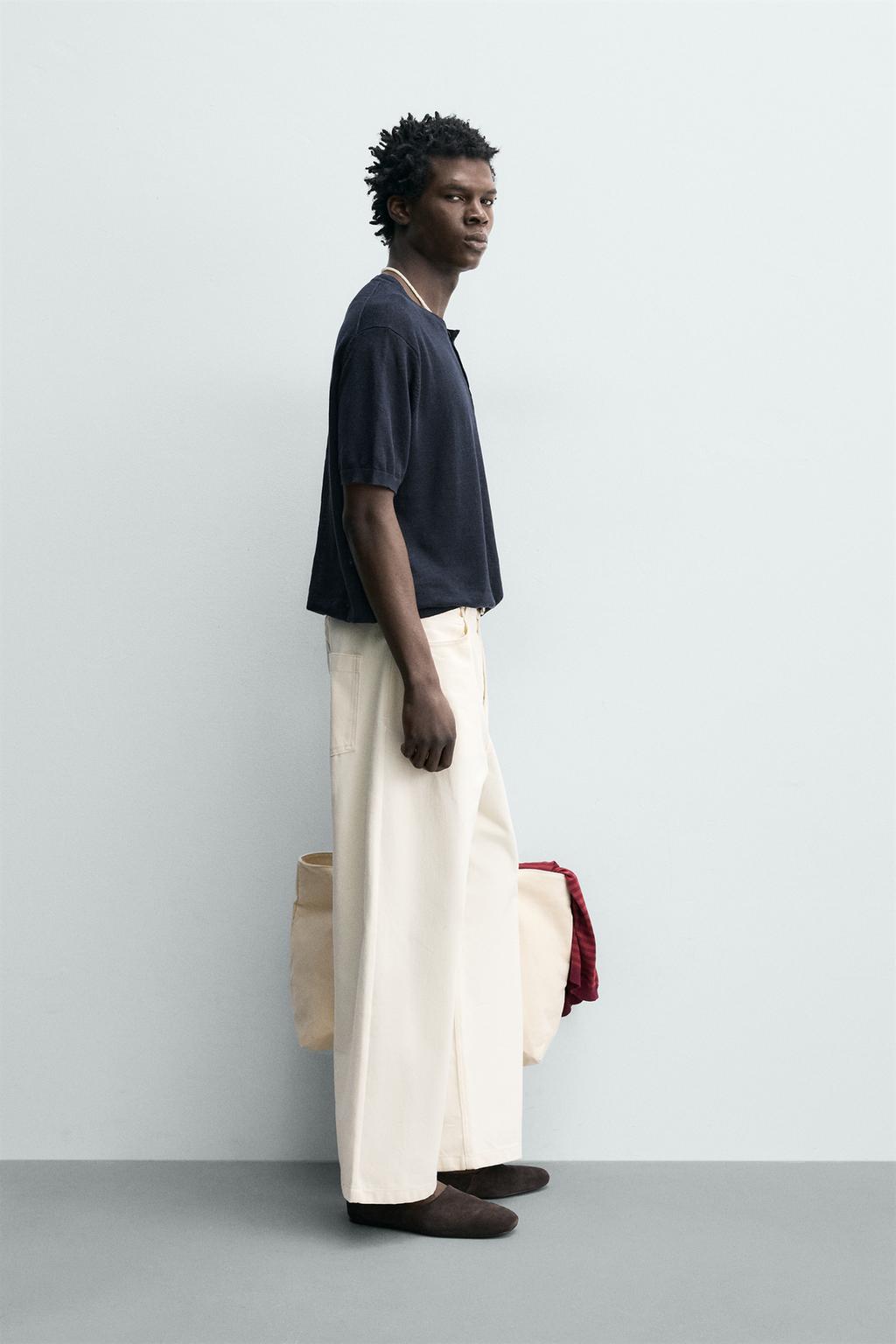 ФУТБОЛКА С ВОРОТНИКОМ НА ПУГОВИЦАХ ИЗ 100% ЛЬНА