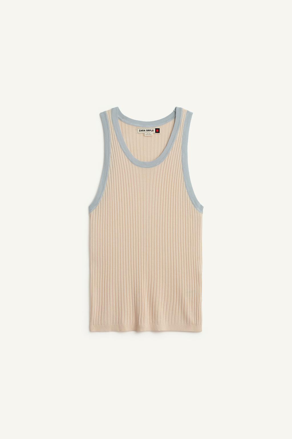 Топ из вязаного вискозного трикотажа