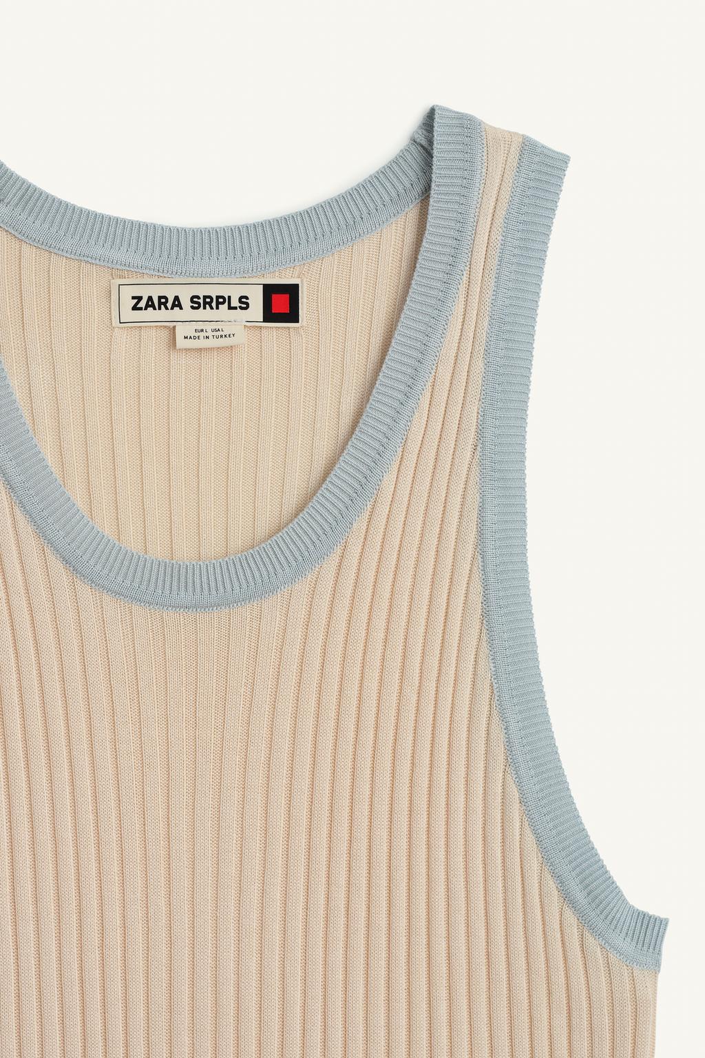 Топ из вязаного вискозного трикотажа