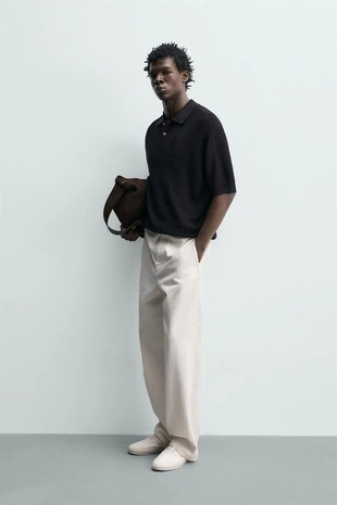 Поло из струящегося трикотажа- Заказать в России