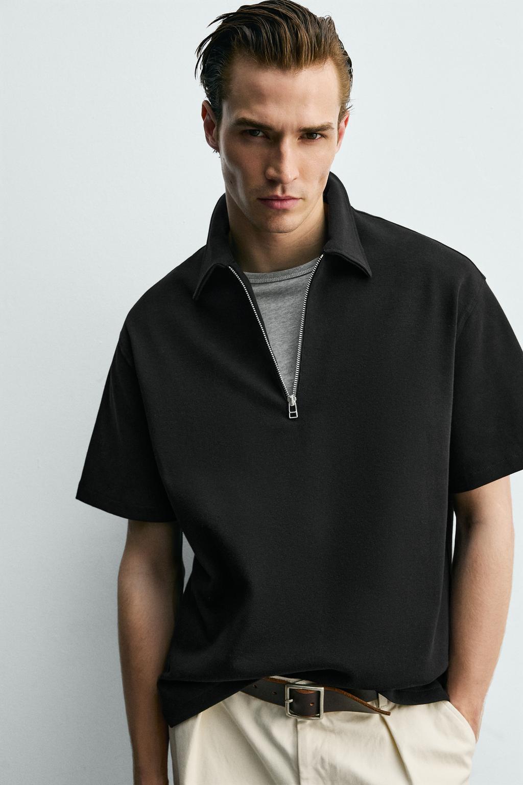 ПОЛО RELAXED FIT НА МОЛНИИ