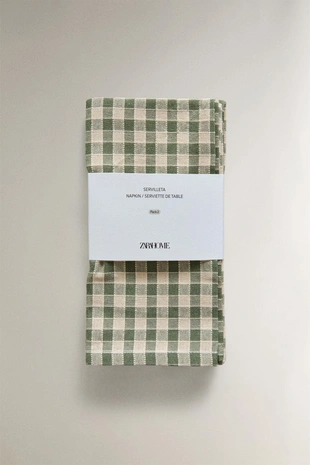 Набор каро салфеток с отстрочкой (набор из 2 шт.)- Заказать в России