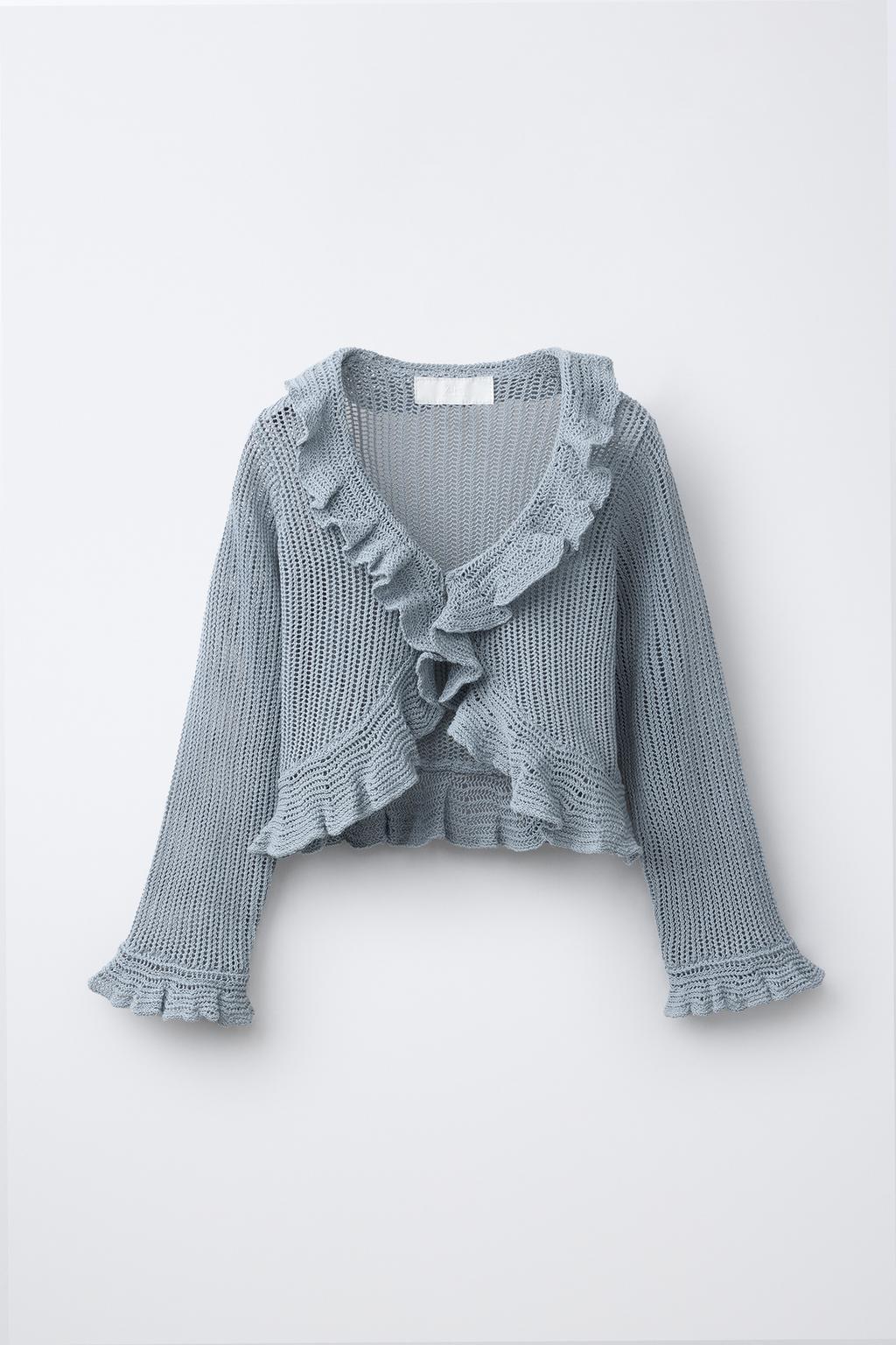 КАРДИГАН С ВОЛАНАМИ