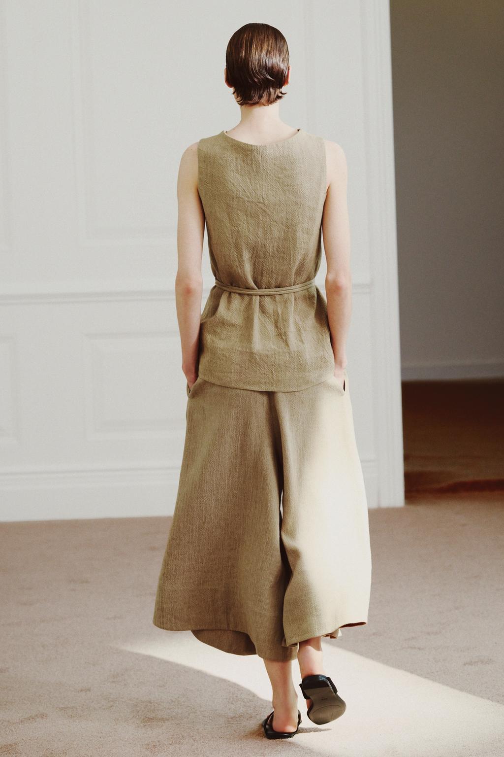 ШИРОКИЕ БРЮКИ ИЗ ЛЬНА — ZW COLLECTION